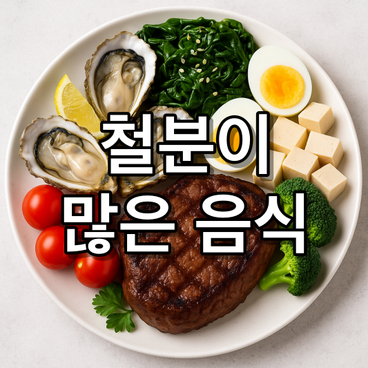 철분이 많은 음식 순위 표로 정리해 본 1위~10위