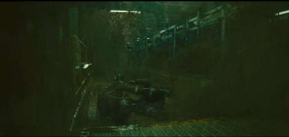 폭발적인 기름 유출로 인한 아비규환의 현장