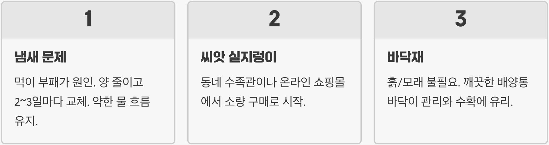 실지렁이 배양, 집에서 무한 리필하는 방법 A to Z