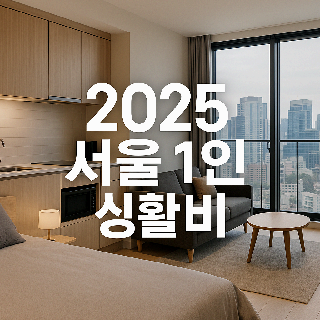 2025년 서울 1인 가구 생활비 리포트: 월세부터 식비까지