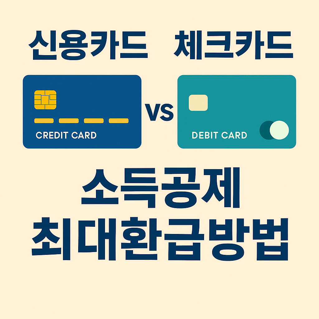 13월의 월급! 연말정산 극대화: 신용카드·체크카드 공제 조합 완벽 가이드