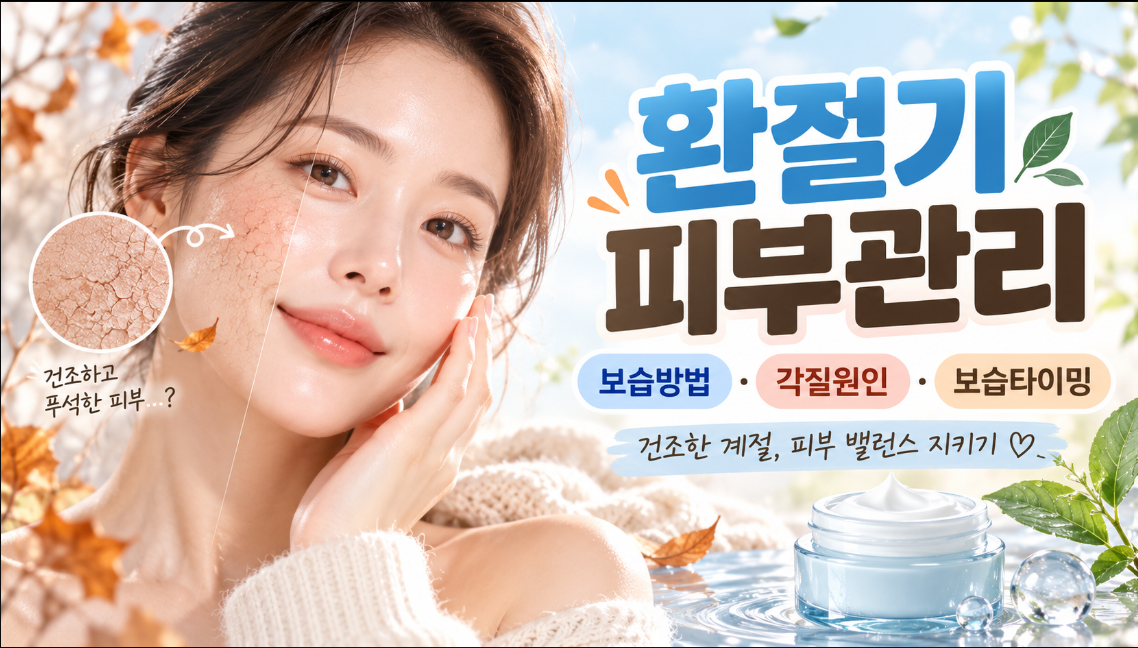 환절기 피부관리 사진