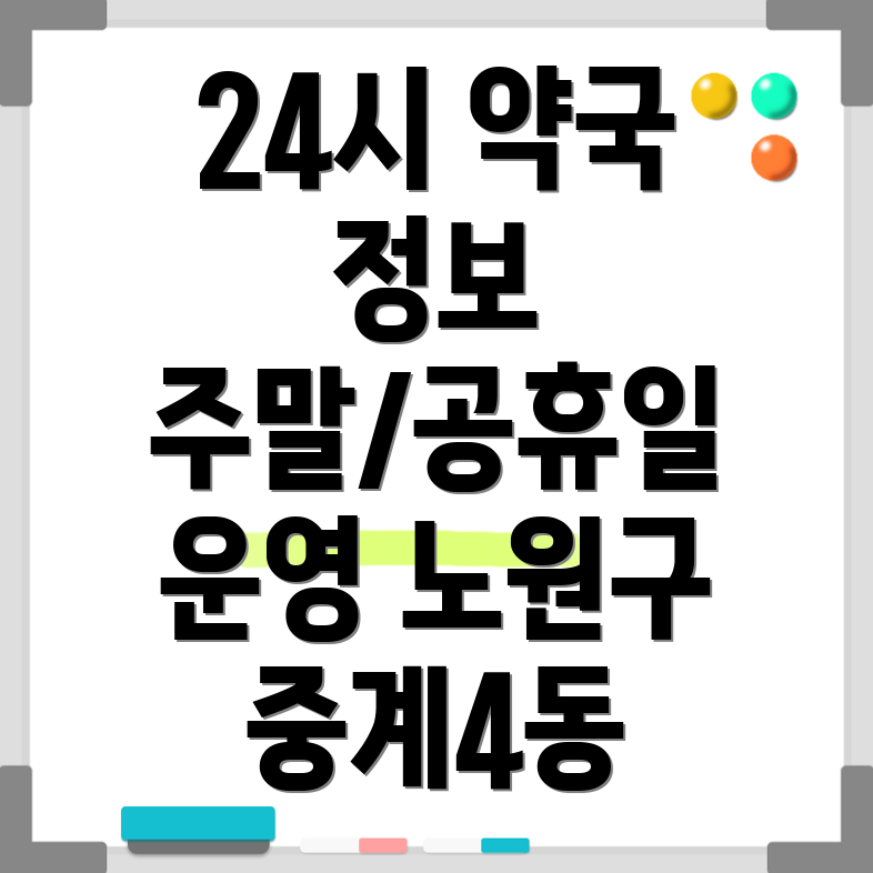 중계4동 24시 약국