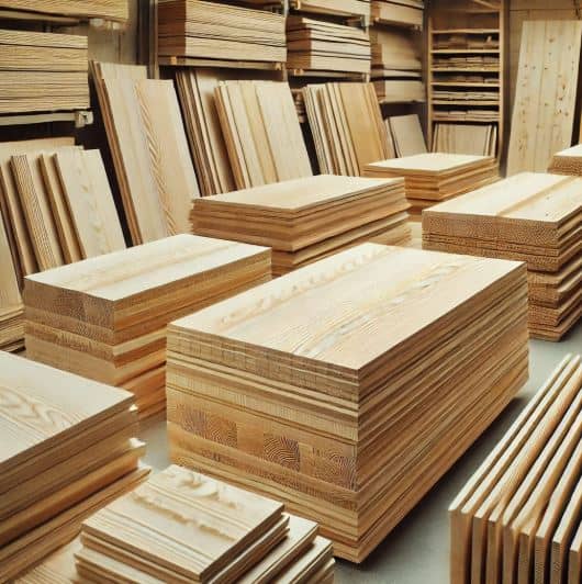 미송 집성목 사진