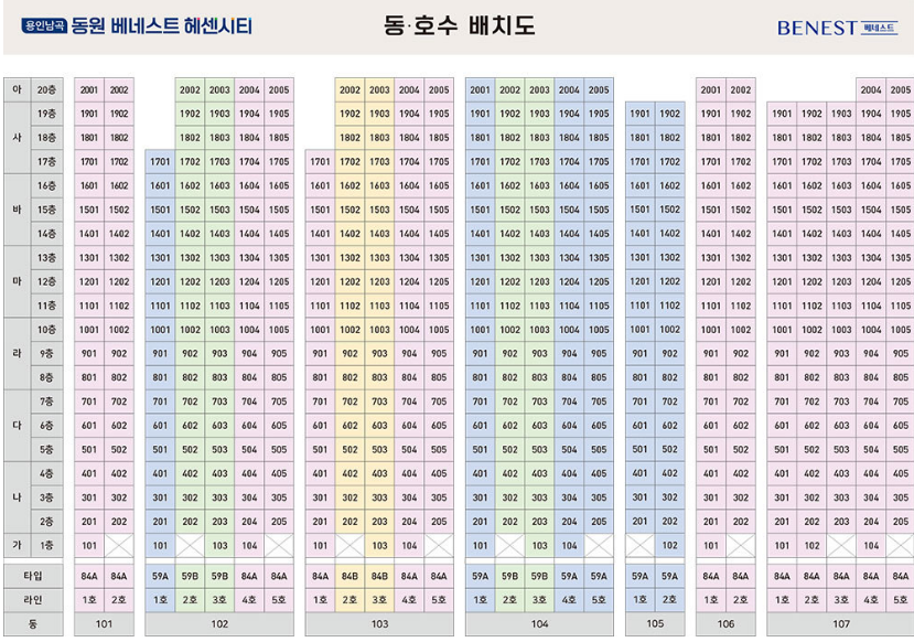 단지 배치 및 세대 안내