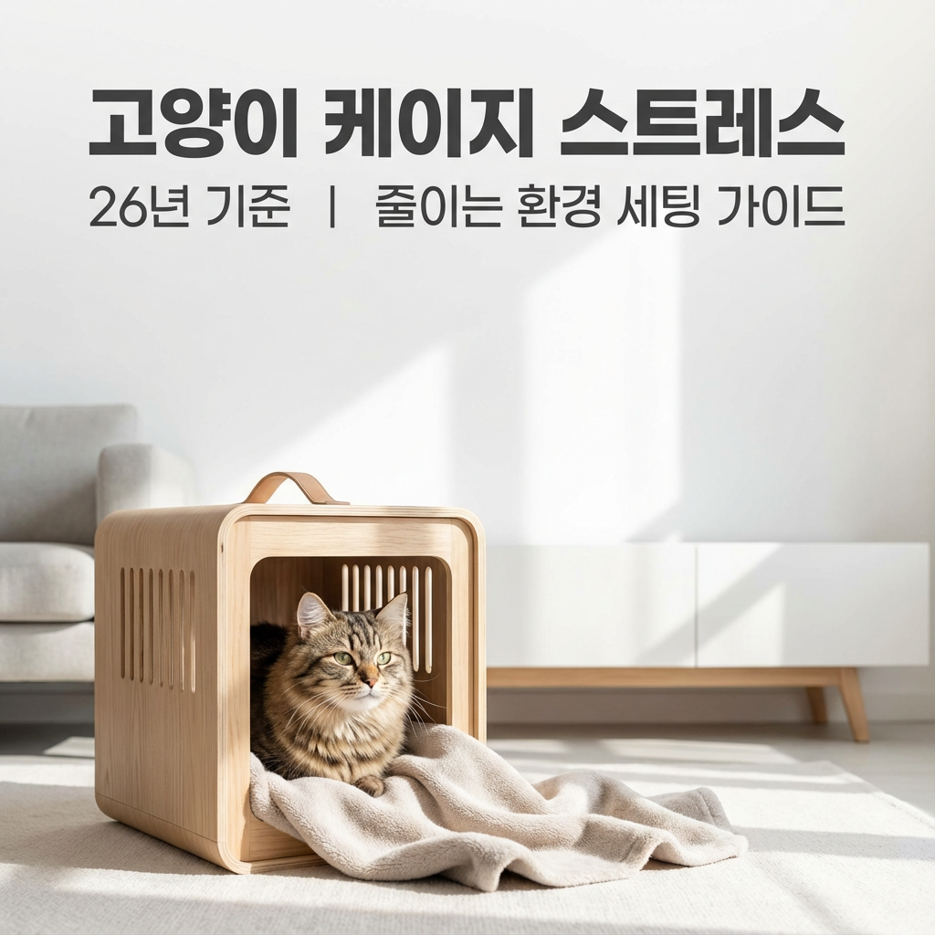 고양이 케이지 스트레스 26년 기준 ｜ 줄이는 환경 세팅 가이드