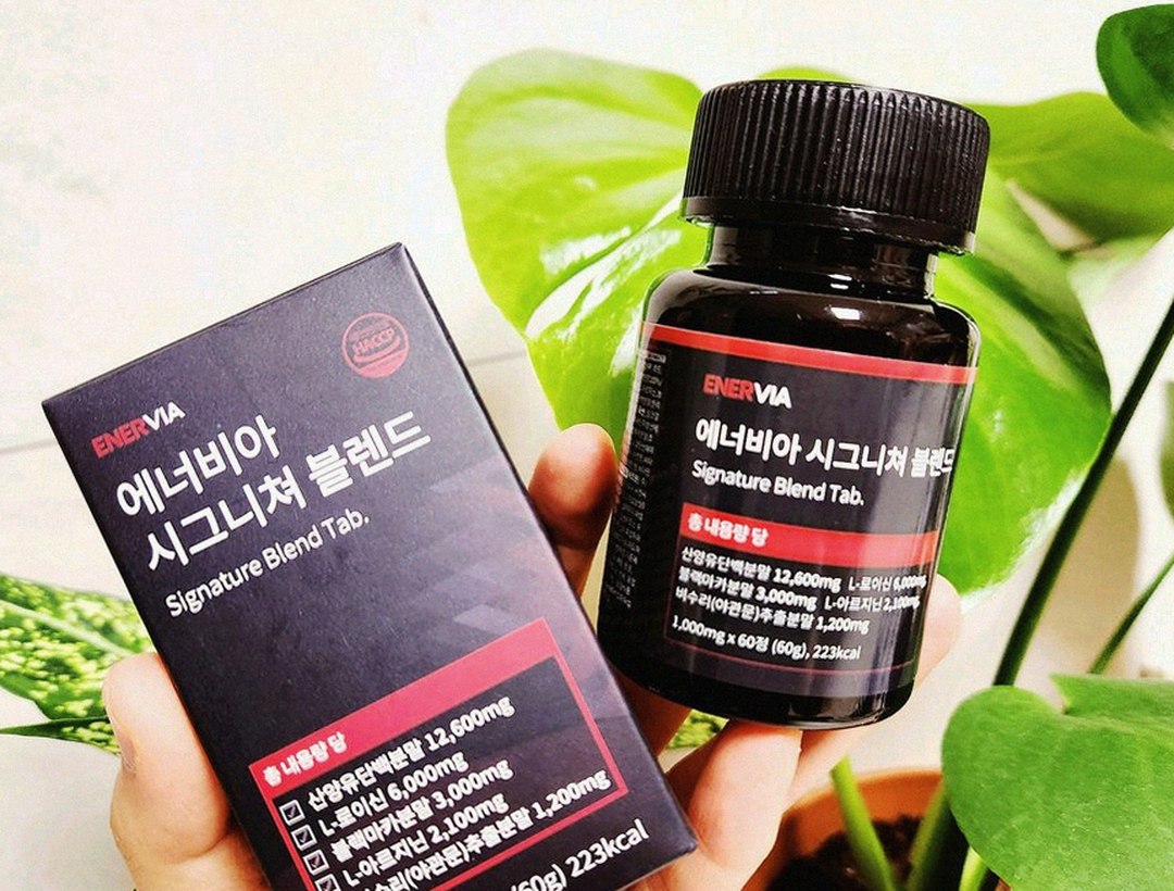 enervia 2.0 supplement bottle on desk
