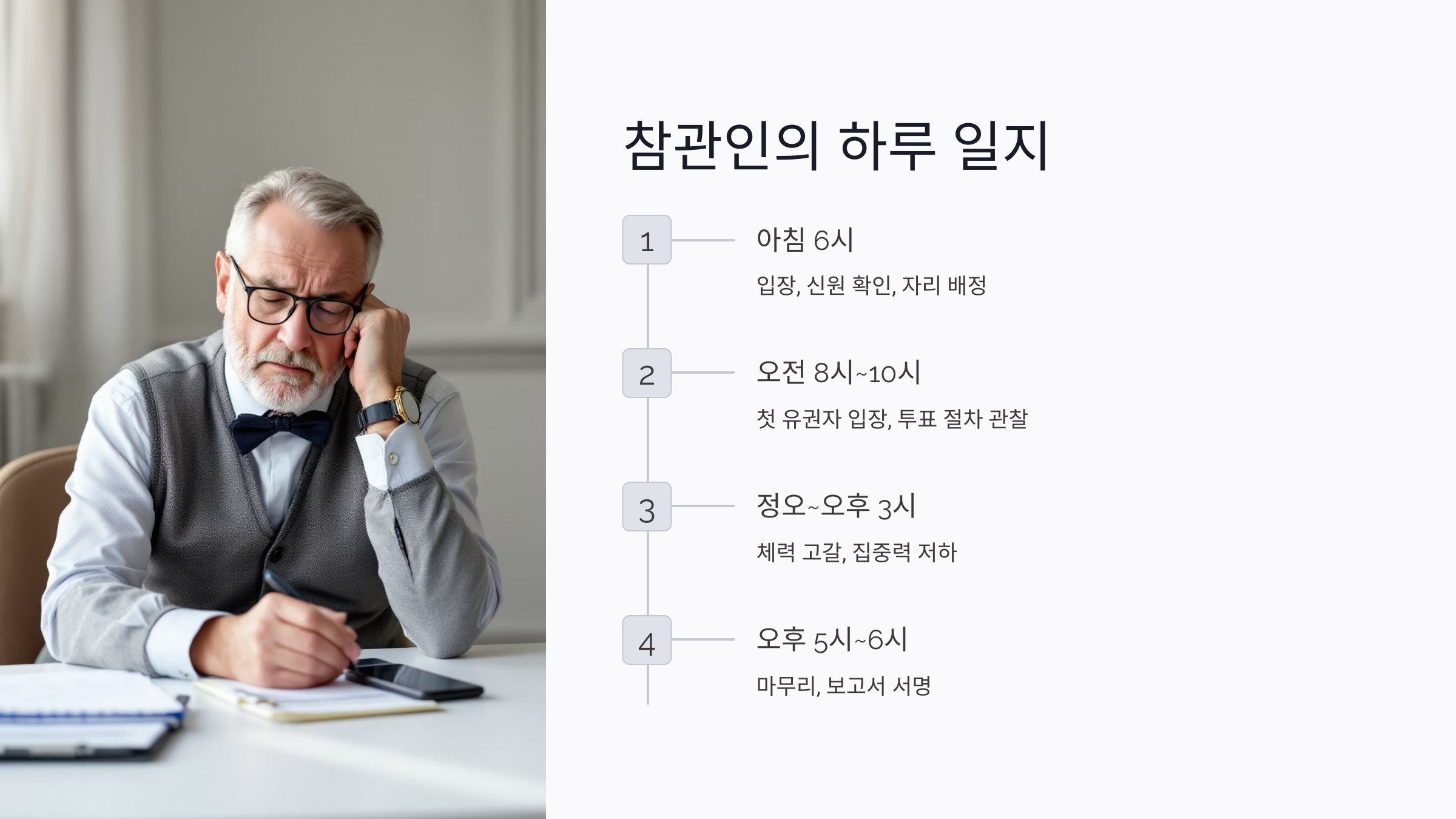 선거 참관인의 하루 일지로 보는 리얼 현장