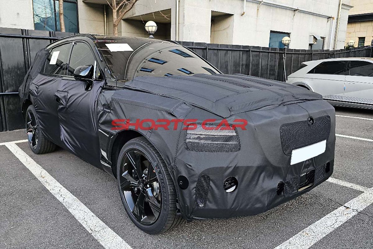 제네시스 GV80 블랙 테스트카 스파이샷