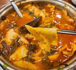 손수제비추가-감자탕