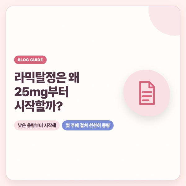 대표 이미지. 라믹탈정은 왜 25mg부터 시작할까?