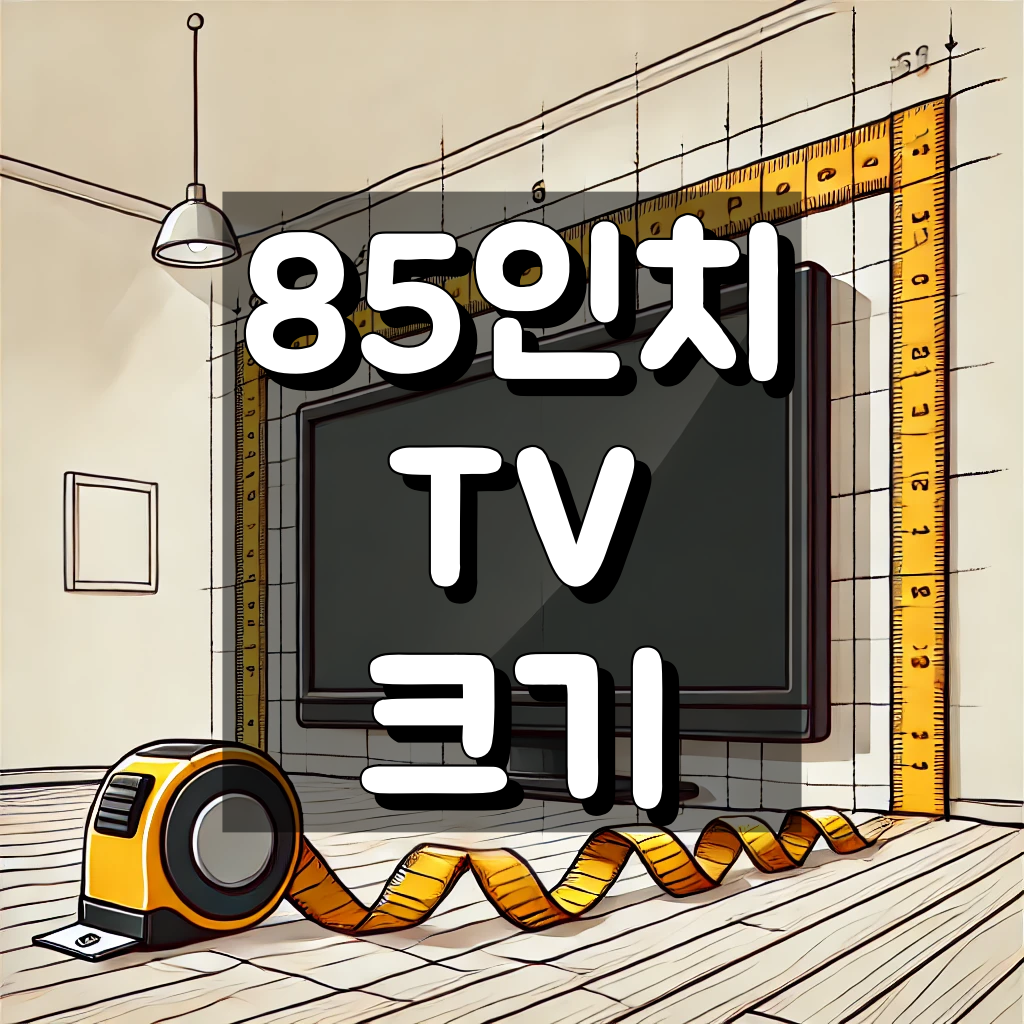 85인치 TV 크기 대표 이미지