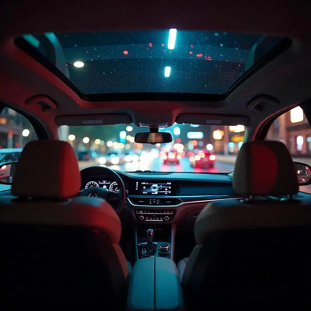 100Z 차량용 공기청정기 차량 내 설치 예시