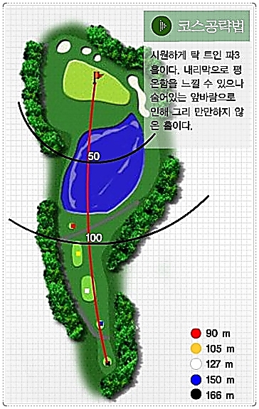 아리지CC 햇님 코스 3번 홀