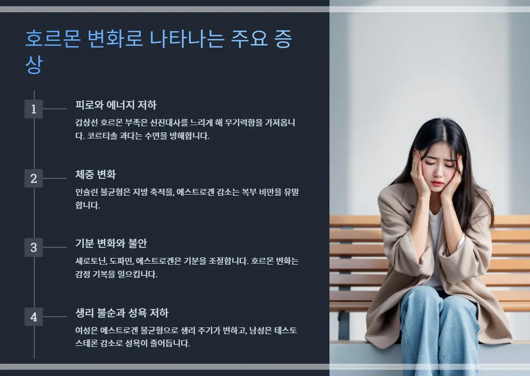 호르몬변화-주요증상