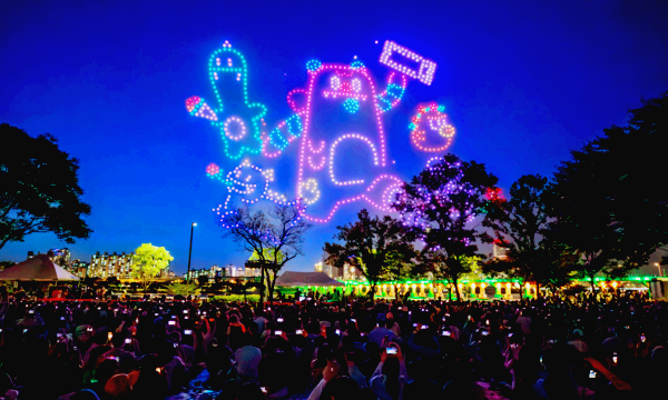 한강 불빛 공연 드론 라이트 쇼