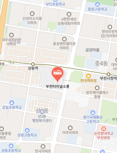 부천시외버스터미널 위치-지도