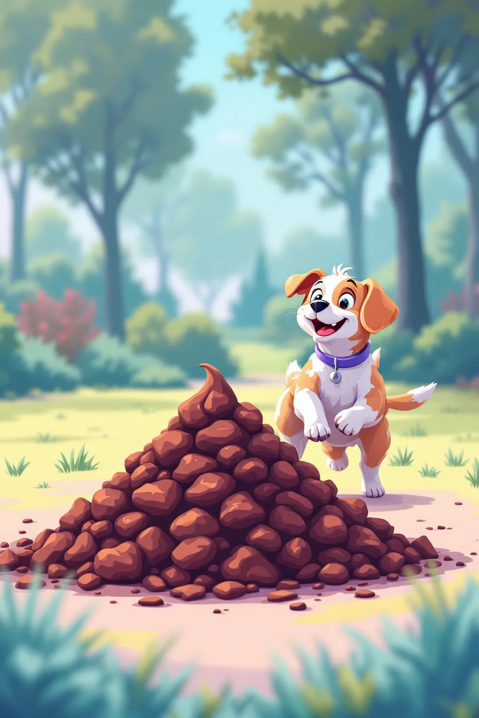 강아지가 배변 후 흥분하는 이유