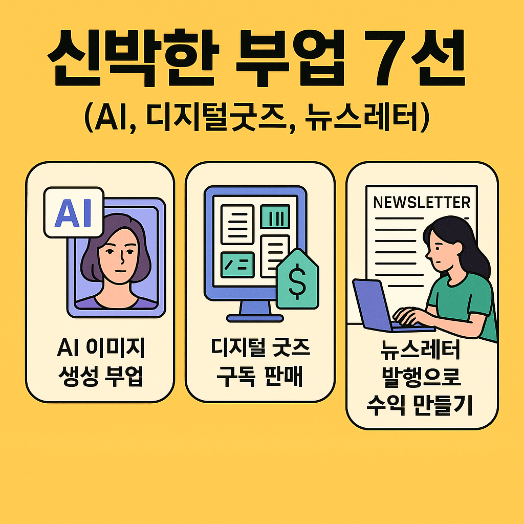 2025년도 뜨고 있는 신박한 부업 알아보기