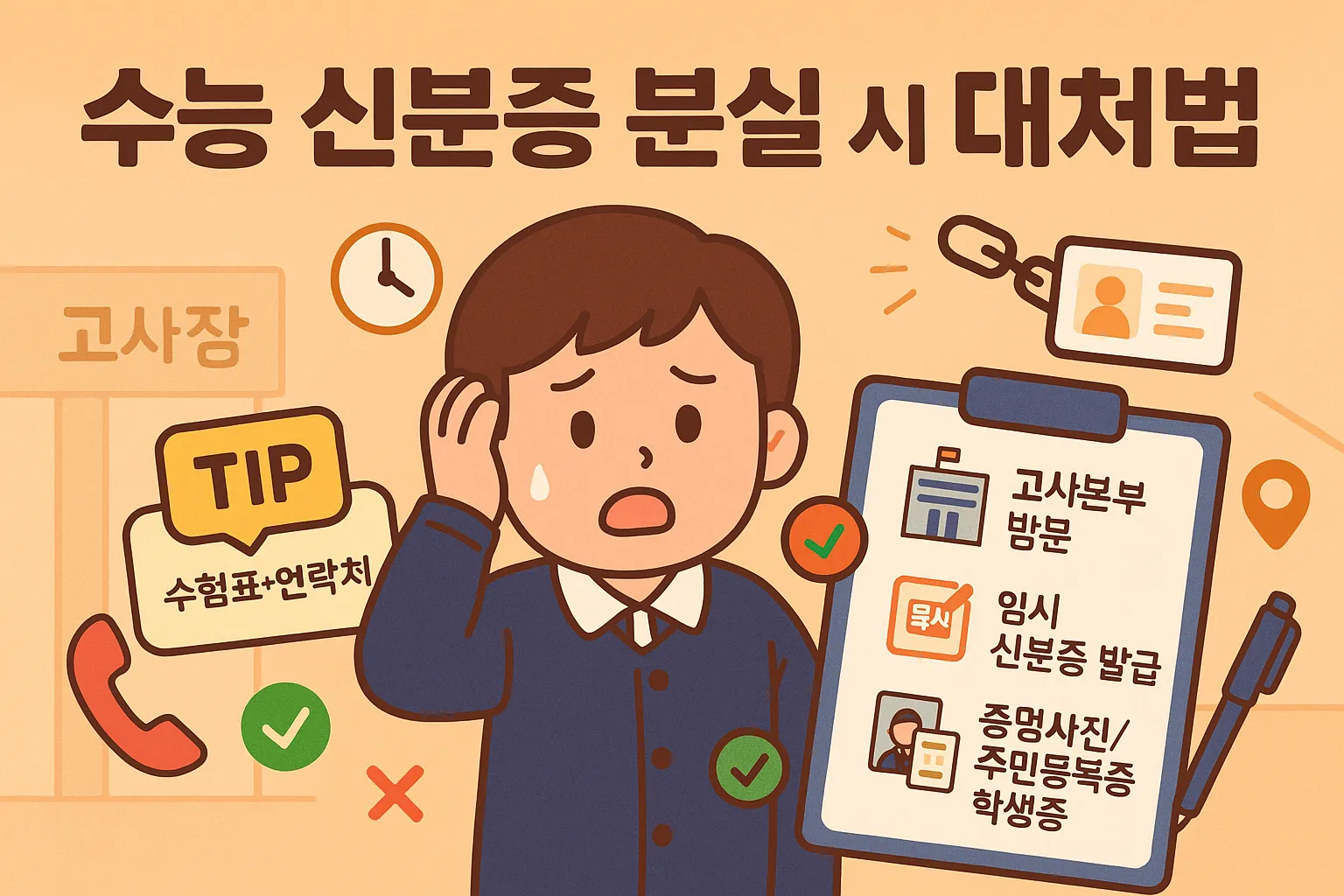 수능 신분증 분실했을 때 대처법! 당일 재발급 가능할까?