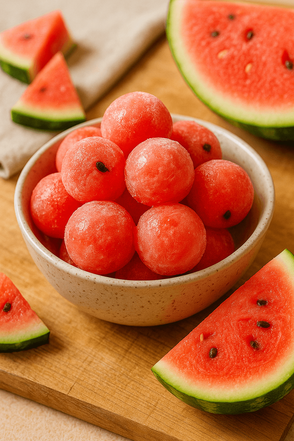 비주얼 폭발! 수박 얼음볼로 만드는 인스타 감성 여름 간식