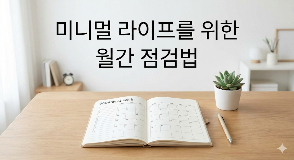 미니멀 라이프를 위한 월간 점검법
