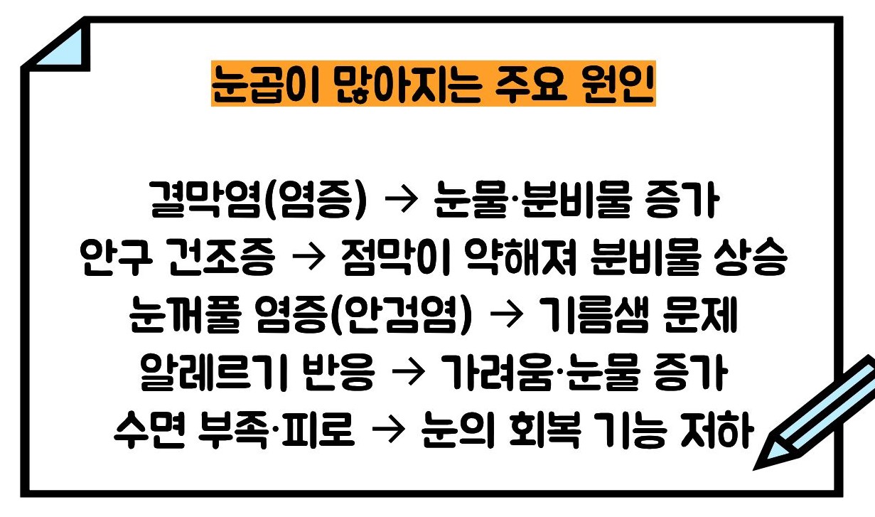 눈꼽이 잘 끼는 이유