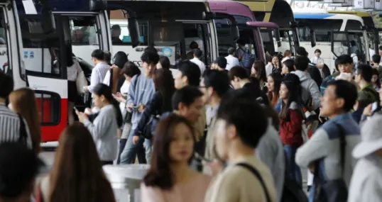 고속버스터미널-승객사진