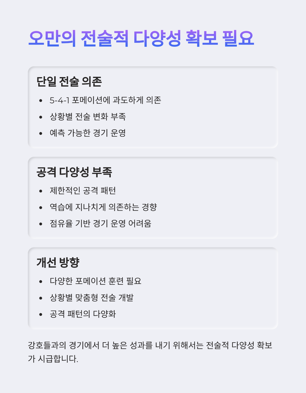오만 피파랭킹 ‘막강 중동 축구’ 명성 유지할 수 있을까, 순위 상승 요인 공개
