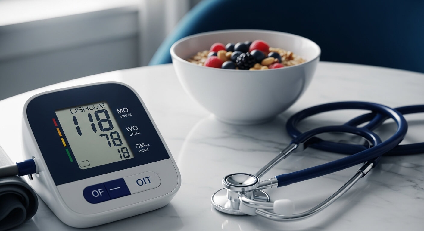 혈압기,청진기, 곡물이든용기