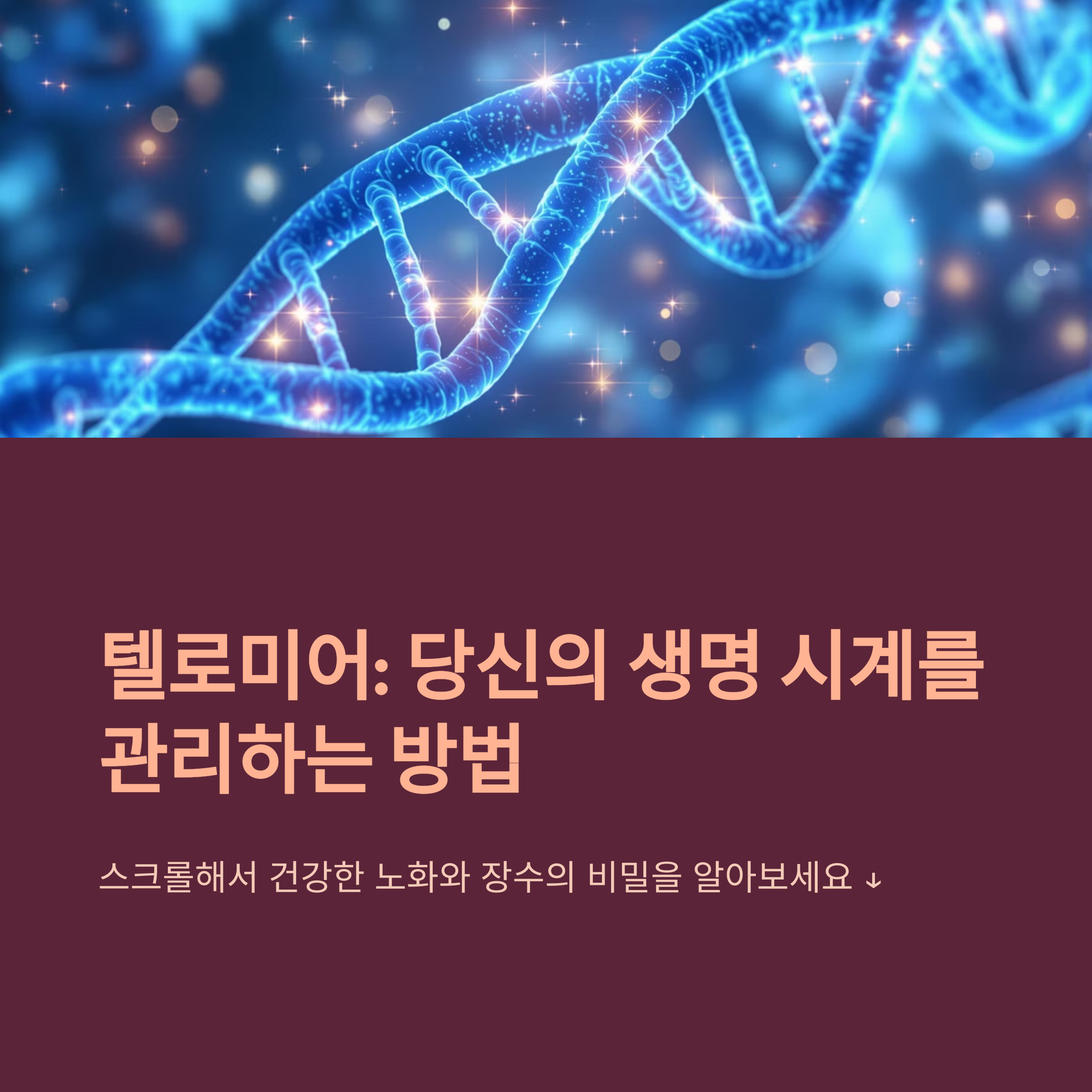 텔로미어 길이로 알아보는 당신의 진짜 나이, 놀라운 건강 예측의 비밀