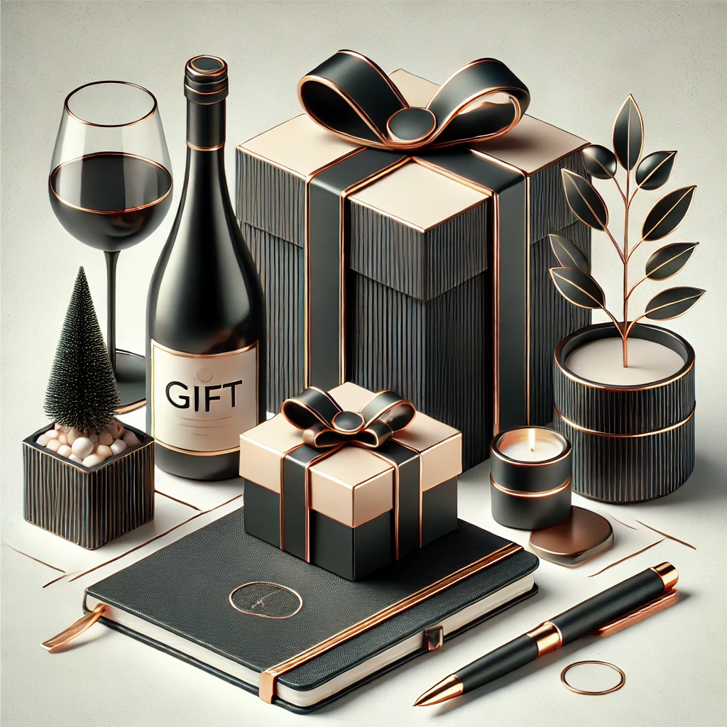 세련된 전시회 선물 아이디어를 표현