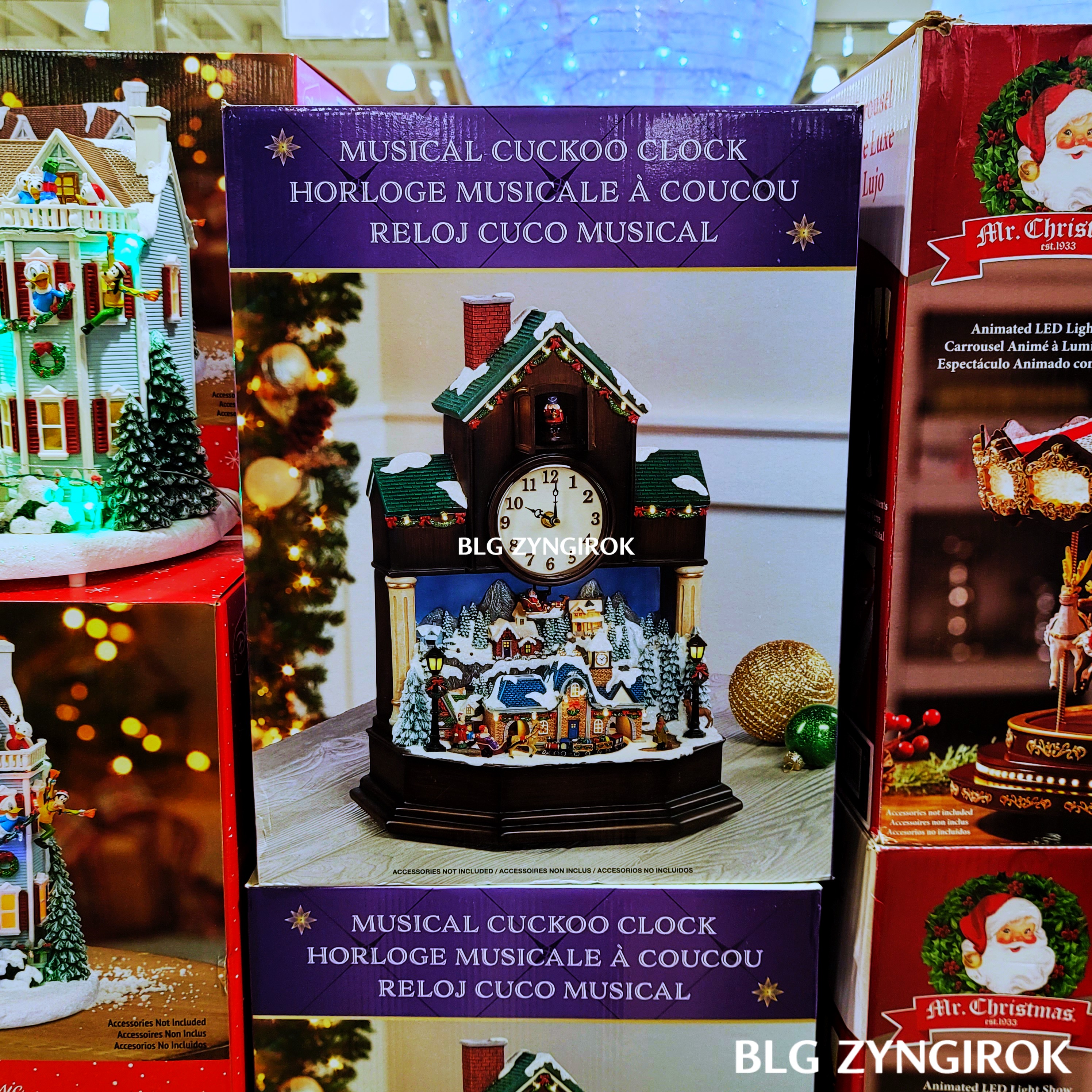 크리스마스-뻐꾸기-멜로디시계-모습이다.