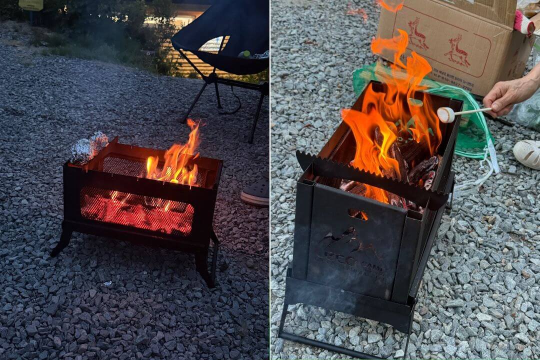 용인 자연숲캠핑장 화롯대 감자 마시멜로 불멍