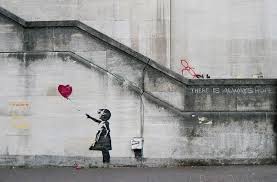 뱅크시의 유명한 작품중 하나인 풍선과 소녀