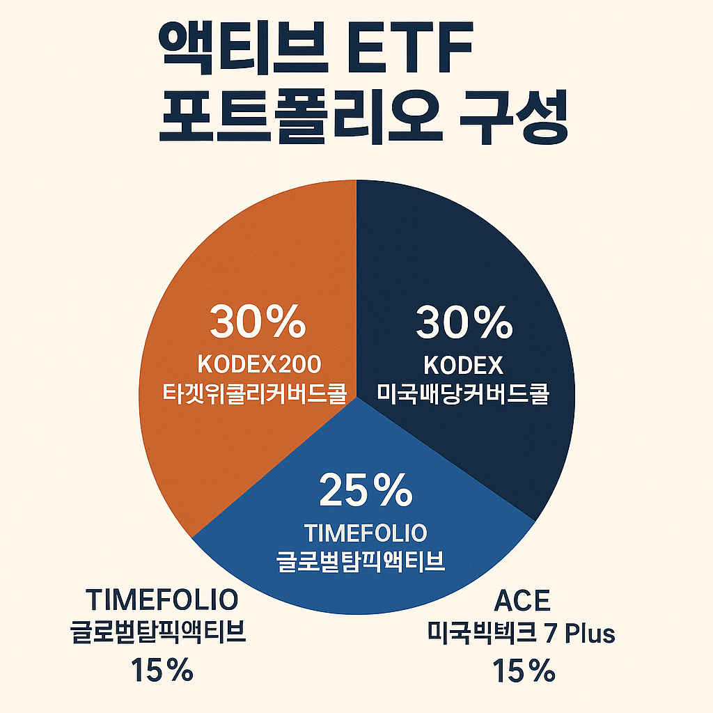 액티브 ETF 포트폴리오 구성 예시