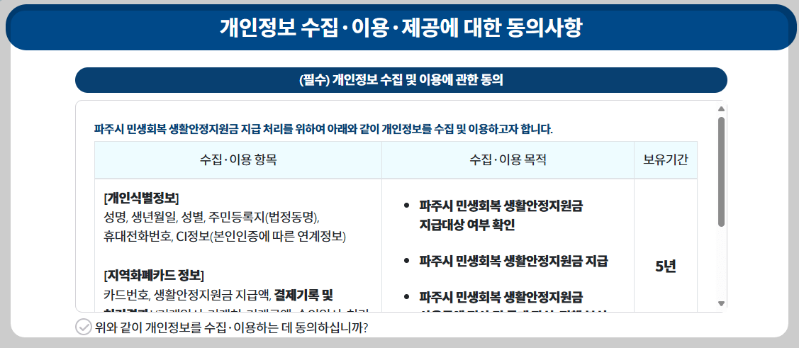 파주시-민생회복지원금