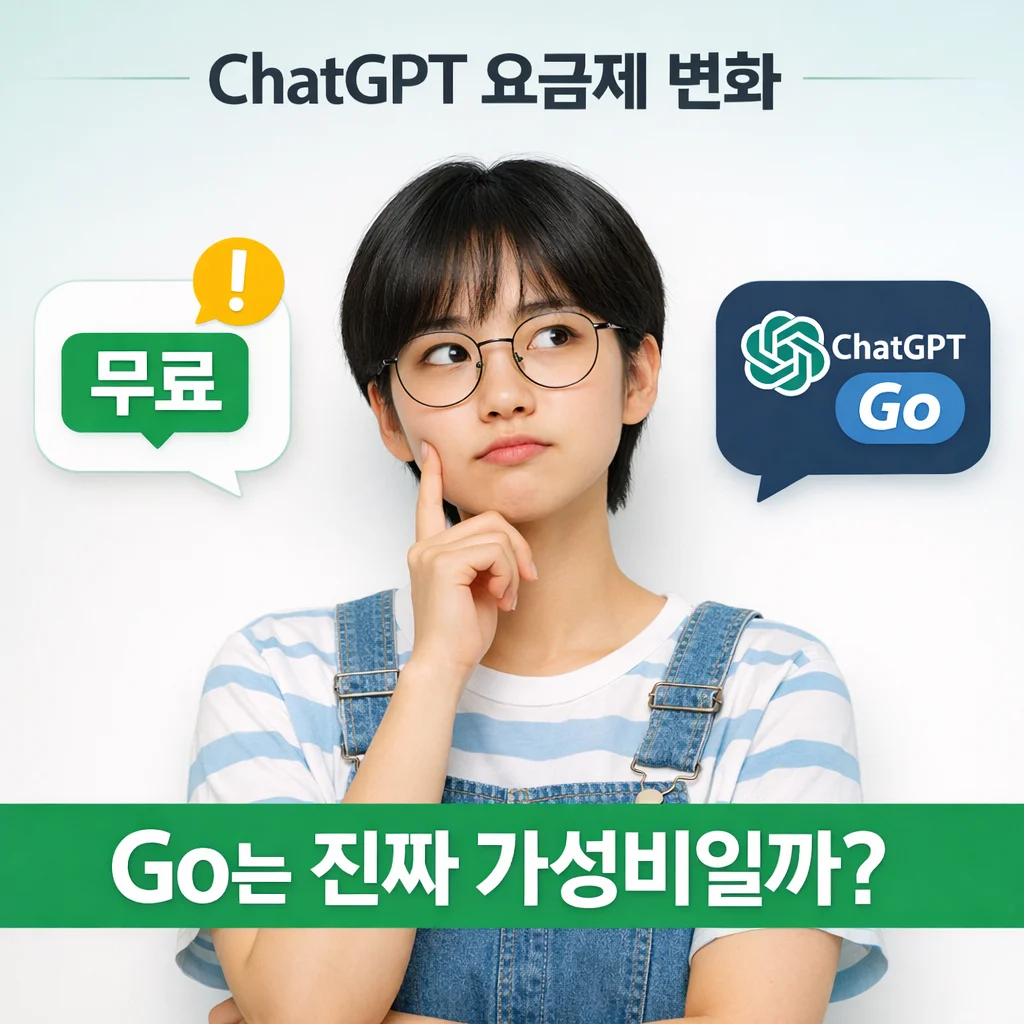 ChatGPT Go 출시? 무료&middot;유료 요금제 차이 한눈에 정리