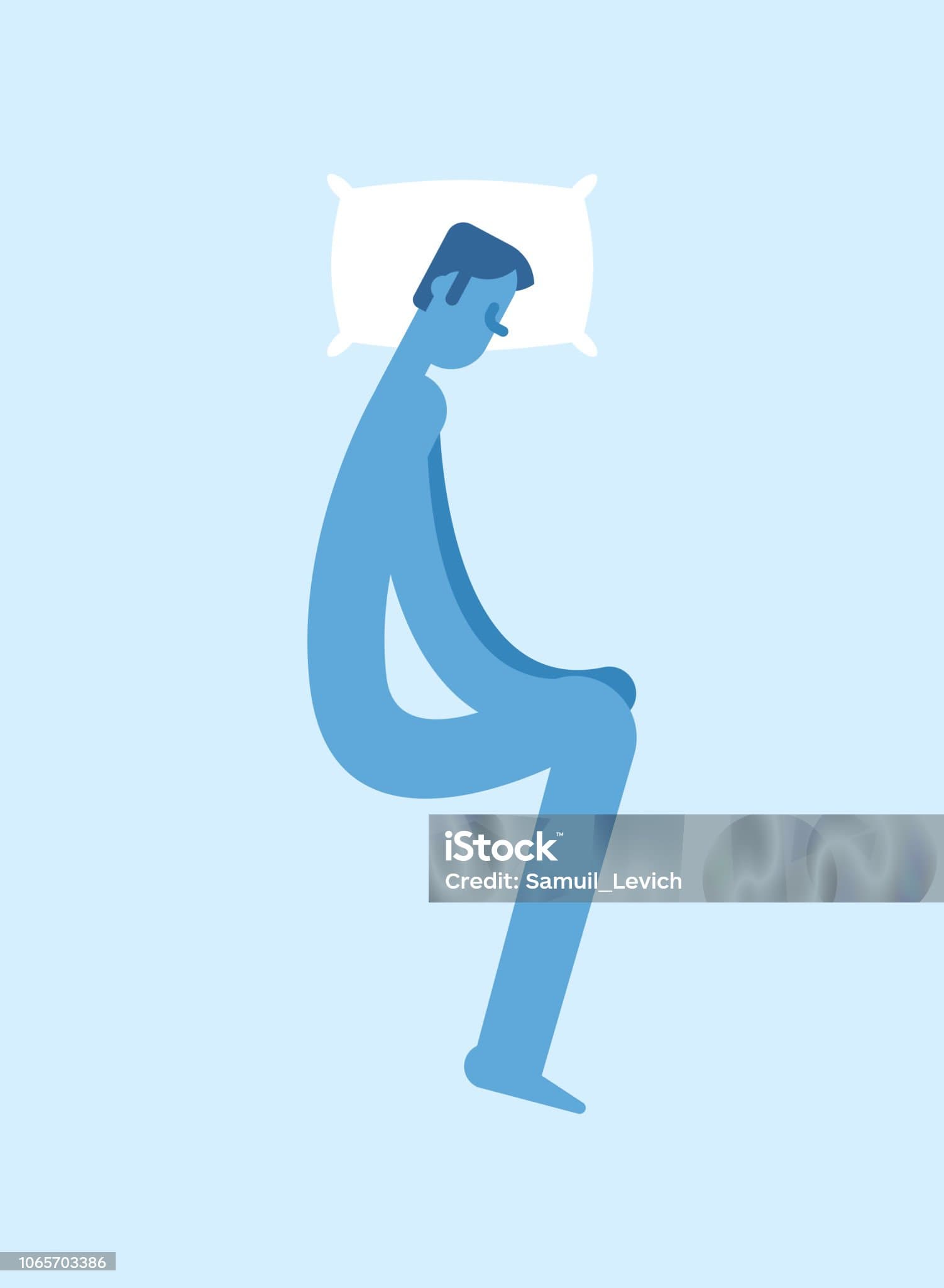 잘못된 베개 높이와 뒷머리 두통