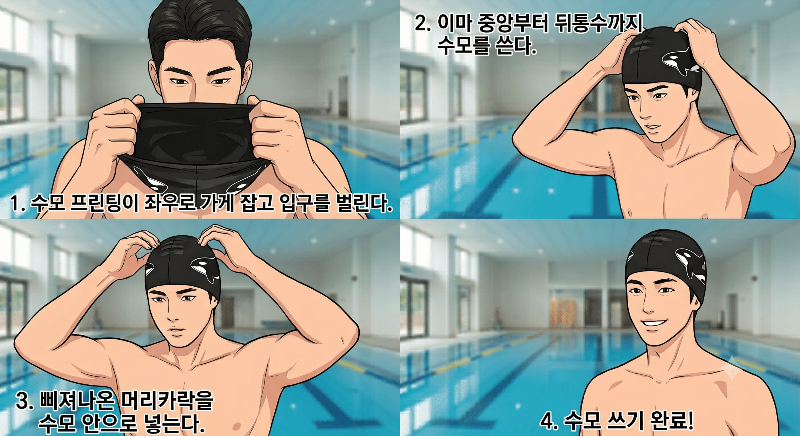 수모 쓰는 순서 방법