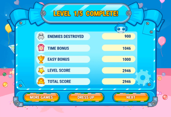 봄잇5-게임하기-종료-화면