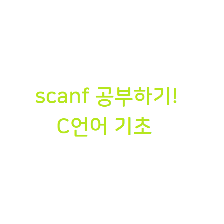 scanf함수