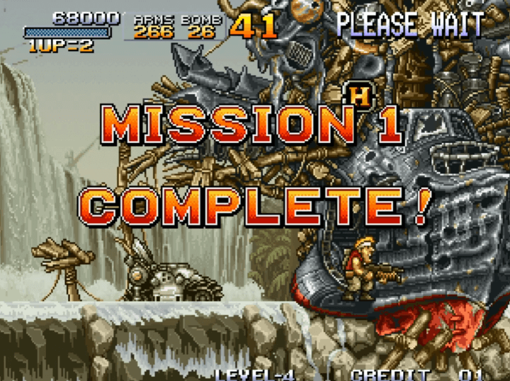 메탈슬러그-오락실게임-종료-화면