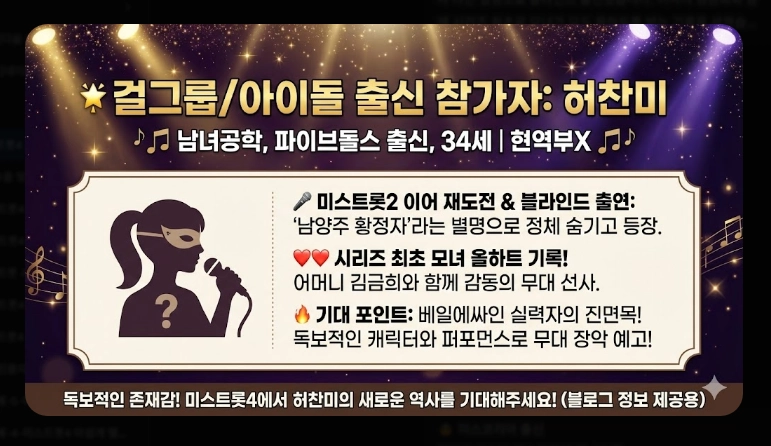 미스트롯4 본선 진출자 53팀 명단 [2026년 완결판] 부서별 정리 및 우승 후보 TOP10