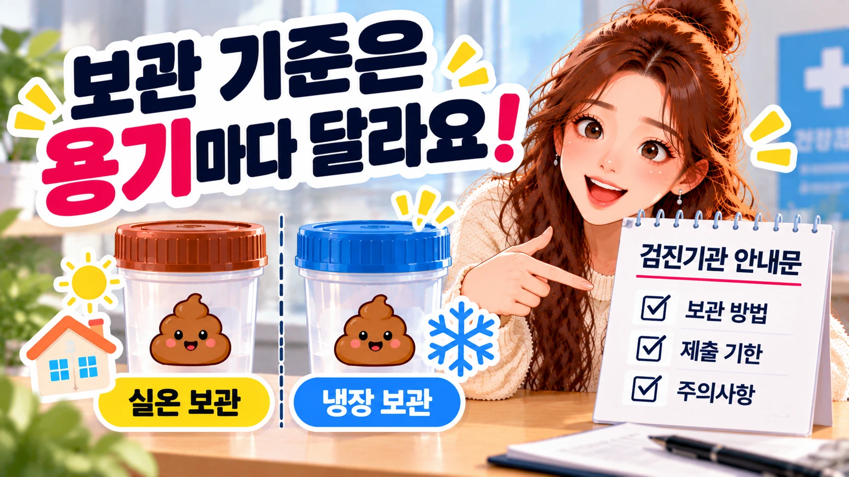 대변검사-채변통별보관기준