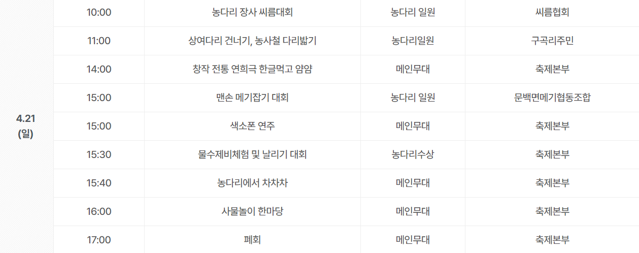 생거진천 농다리축제