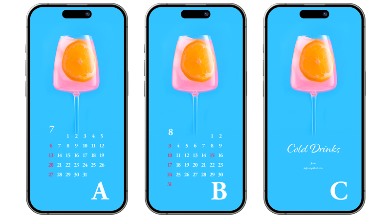 07 오렌지 주스 ABC - 2025년7월 아이폰배경화면