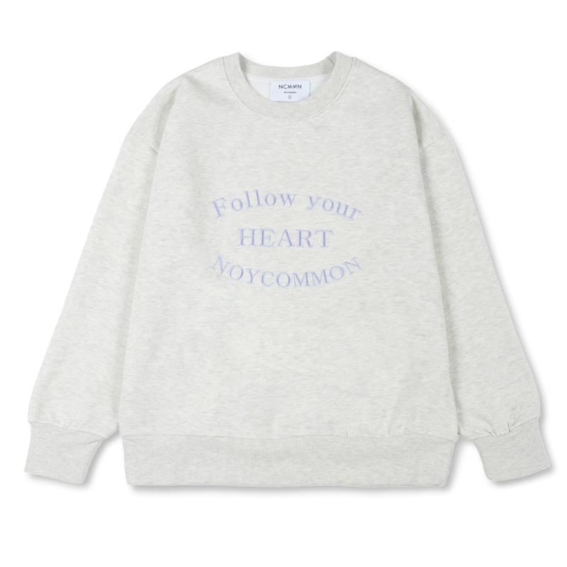 노이커먼 YOUR HEART 맨투맨 오트밀