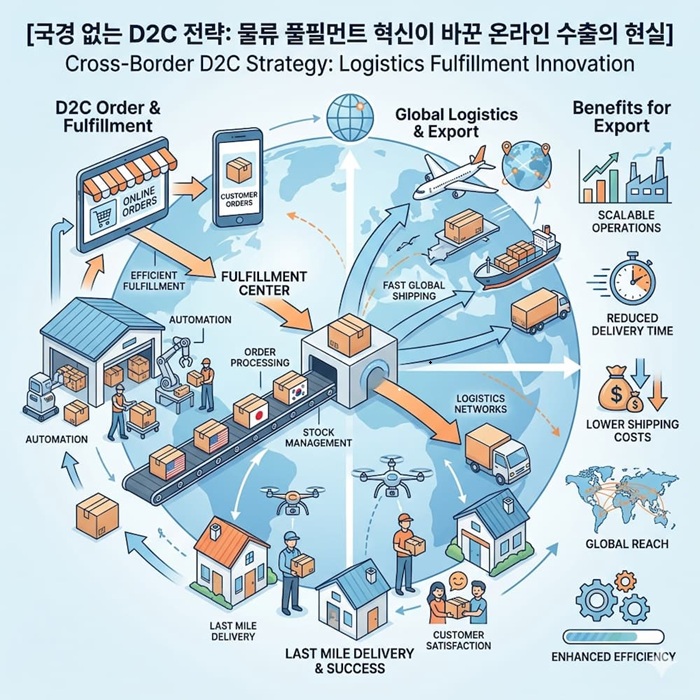 국경 없는 D2C 전략: 물류 풀필먼트 혁신이 바꾼 온라인 수출의 현실