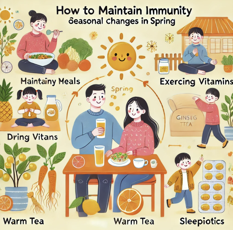 봄철 환절기 면역력 지키는 건강 관리법
